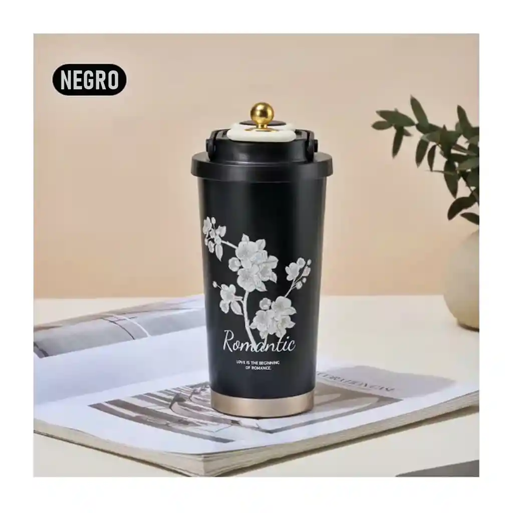 Termo Cerámico Acero Inoxidable Bebidas Calientes Y Frías