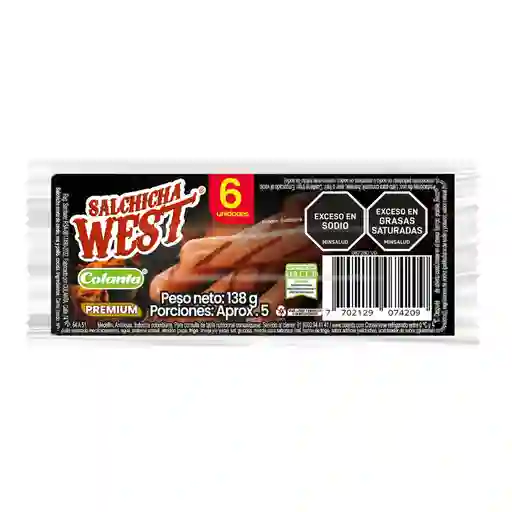 Salchicha West Colanta X 138 G