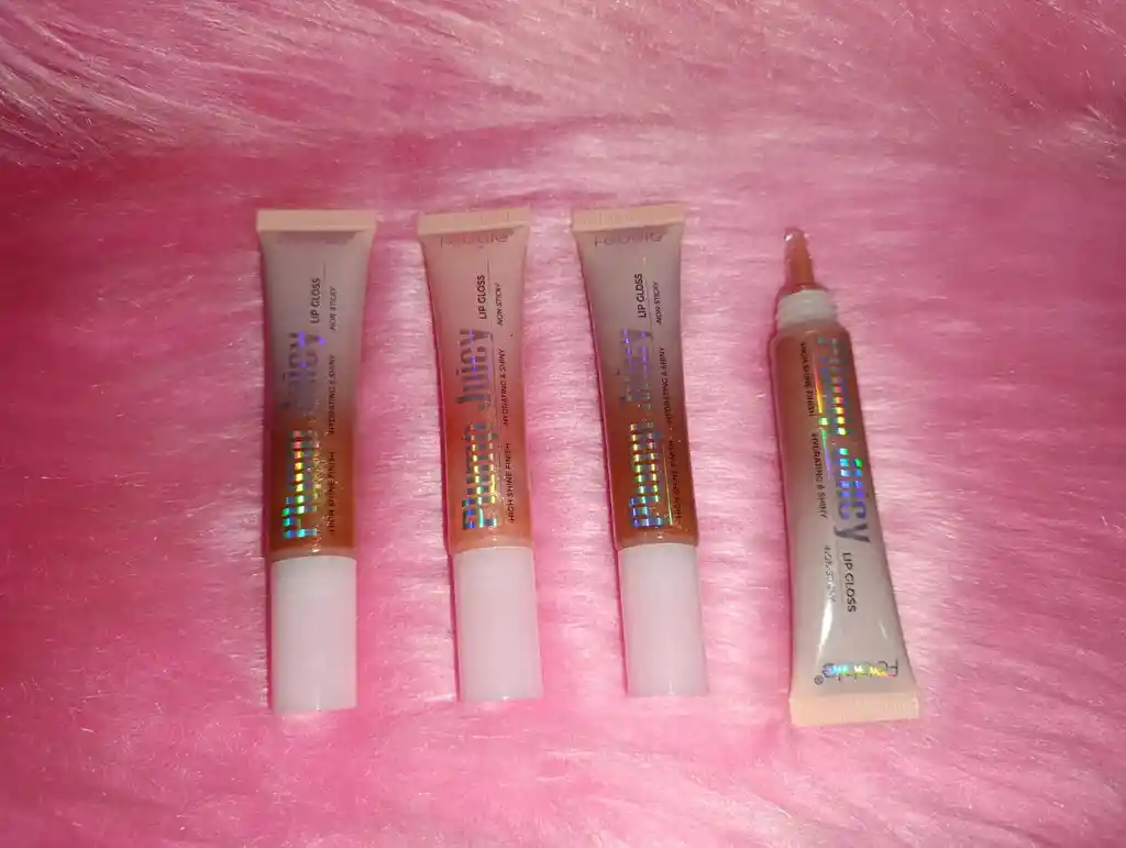 Brillo Labial Gloss Juicy Lip Con Destellos Brillantes Efecto Plump