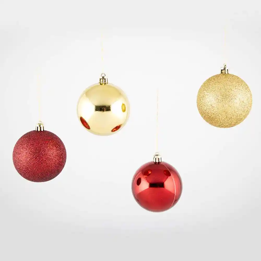 Bolas Navideñas 12pzs 7 Cm Expressions Christmas Dorado