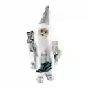 Santa Navideño Santini 13x40cm Silver