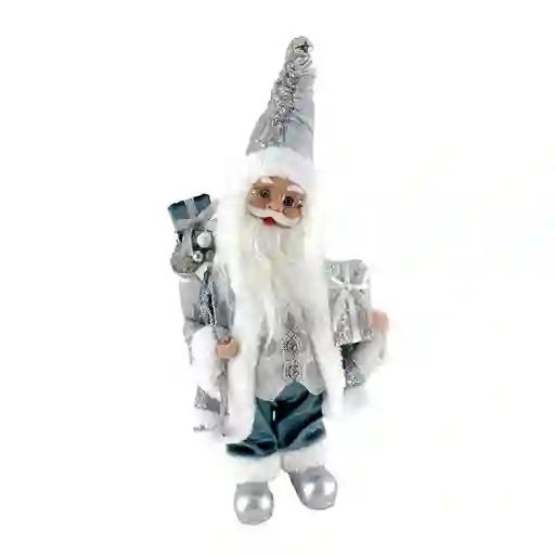 Santa Navideño Santini 13x40cm Silver