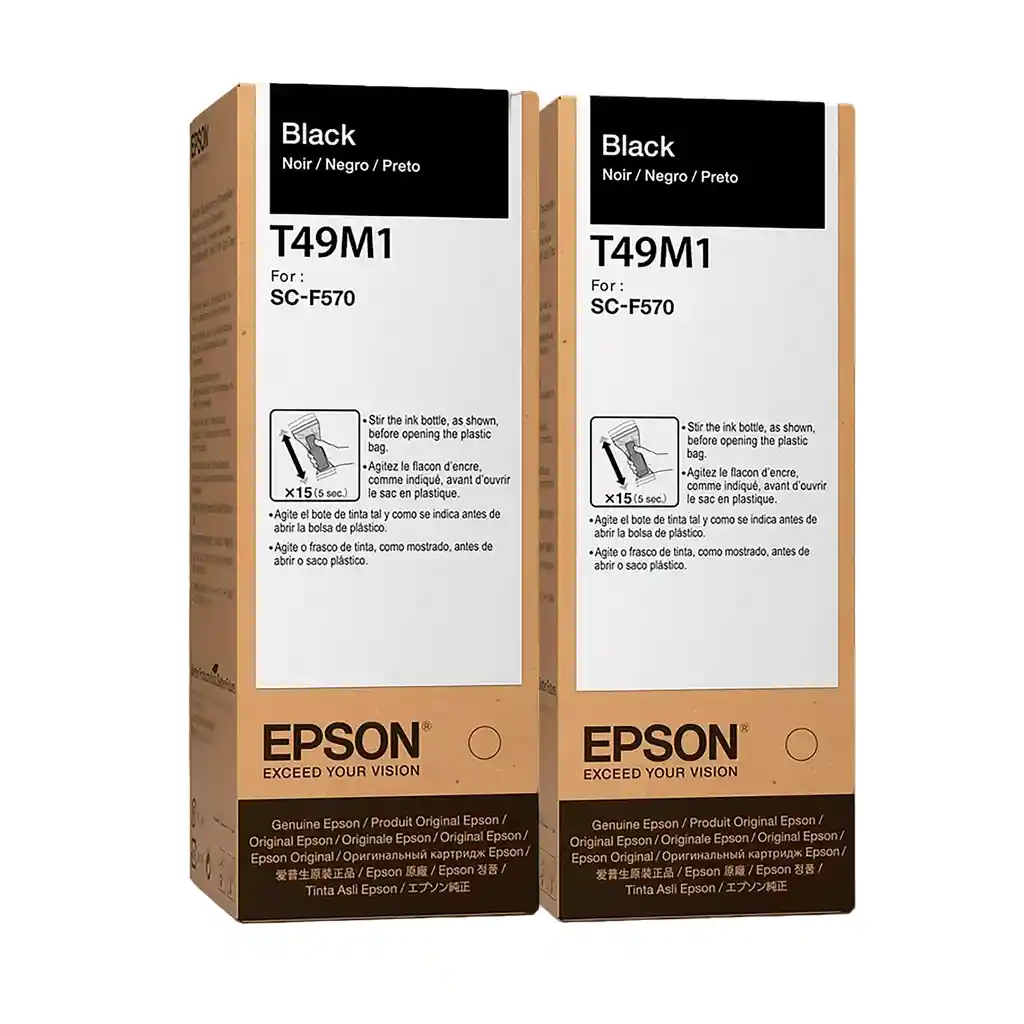 Tinta Epson T49m Gran Formato Para Impresoras Workforce Wf-c5210 Wf-c5290 Wf-c5710 Wf-c5790 X2 Unidades
