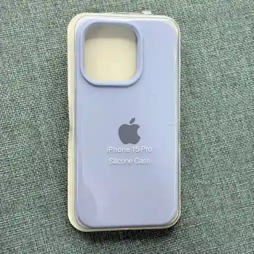 Forro Iphone 15 Pro / Silicona Azul / Proteccion Y Estilo