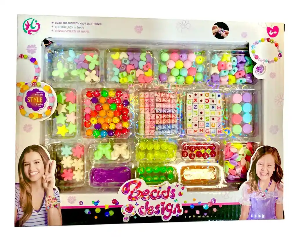 Juguete Set Para Armado De Pulseras Manillas Collares Para Niña Mbk-560