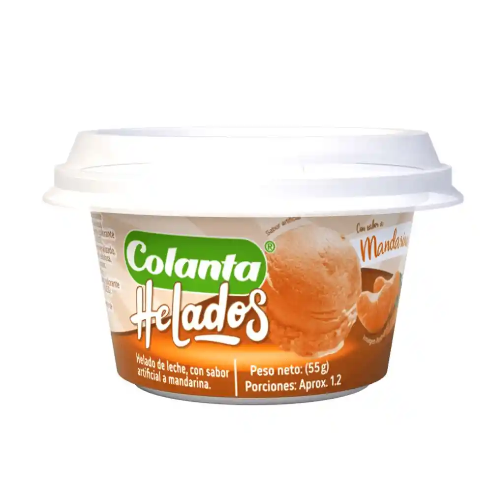 Vasito Helado Mandarina X 55 G