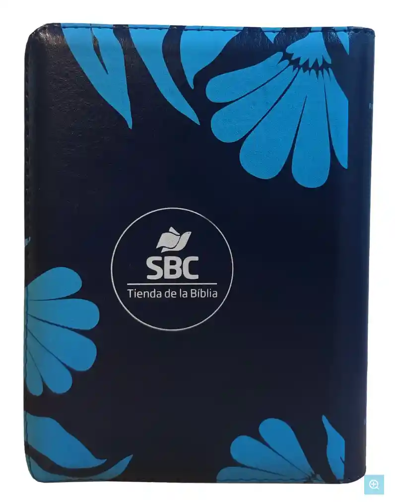 Biblia Reina Valera 1960 Mediana Rvr Letra Grande Pjr Color Azul Con Ayudas Digitales