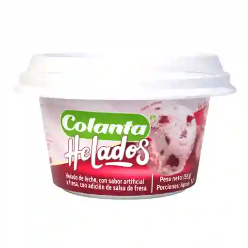 Vasito Helado Veteado De Mora X 55 G
