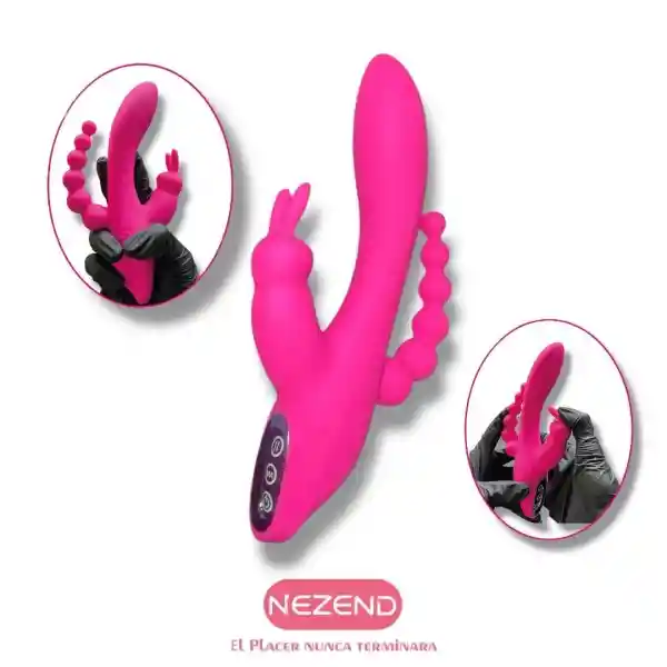 Vibrador Conejo Triple Placer
