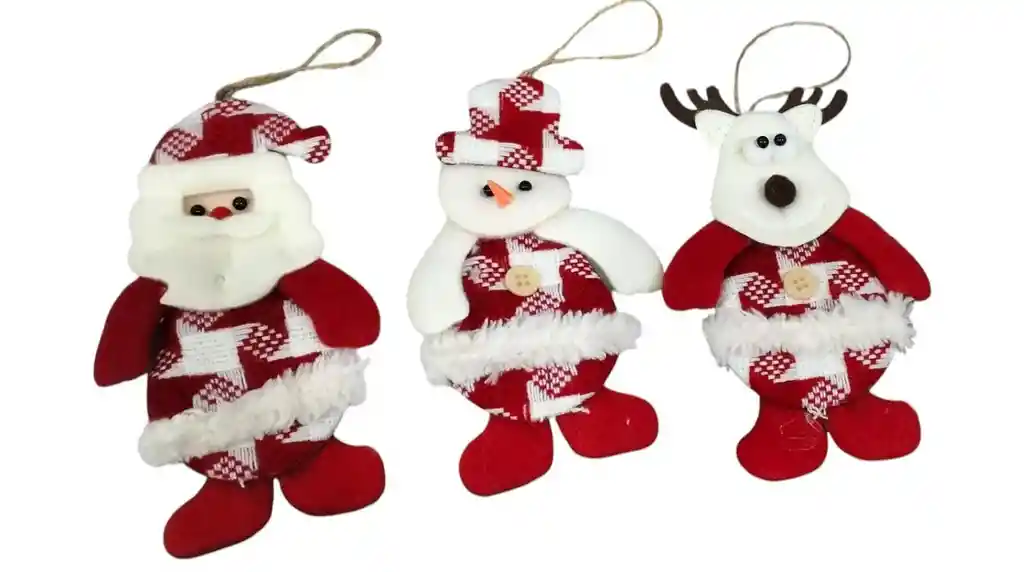Juguetes Peluches Muñecos Diseño Navideño Papa Noel Muñeco De Nieve Reno