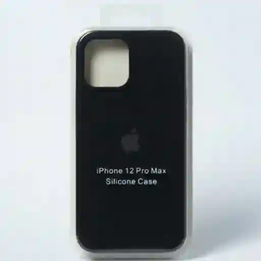 Silicon Case Iphone 12 Pro Max Negro