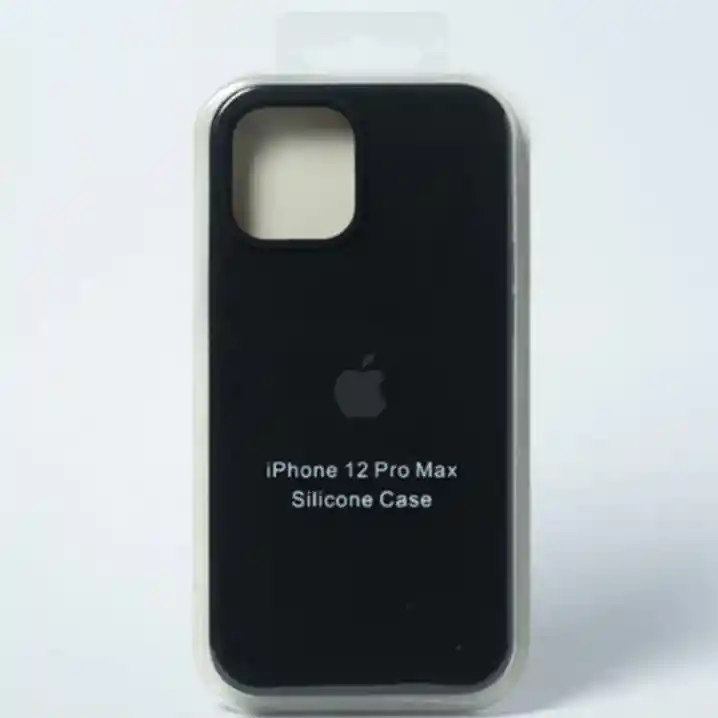 Silicon Case Iphone 12 Pro Max Negro