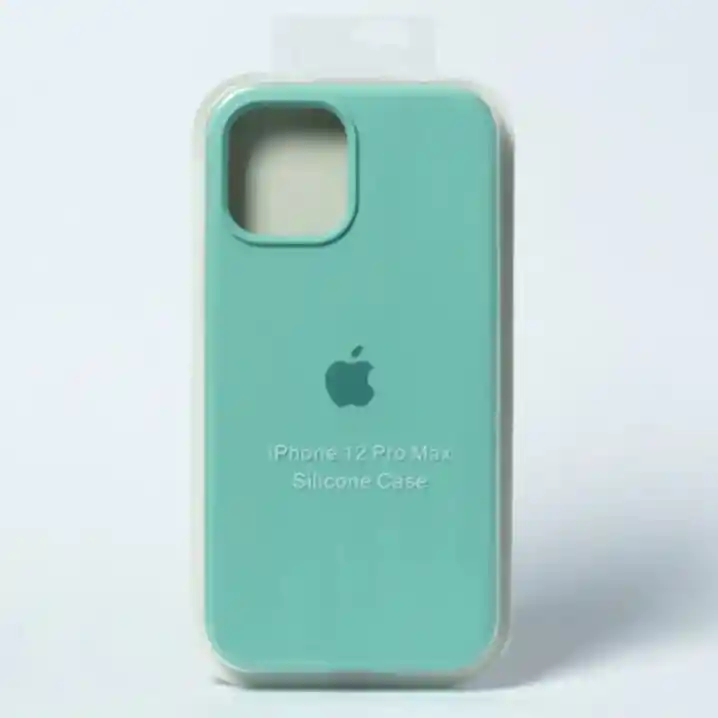 Silicon Case Iphone 12 Pro Max Verde Menta