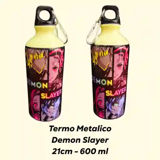 Termos Metalicos ,demon Slayer , 21 Cm - 600 Ml