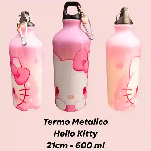 Termos Metalicos ,hello Kitty , 21 Cm - 600 Ml