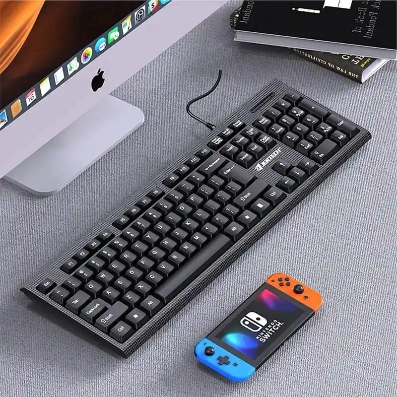 Combo Teclado Y Mouse De Cable Jertech Km160