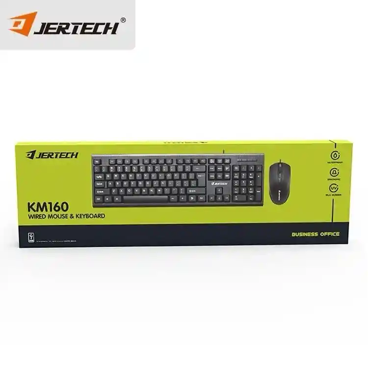 Combo Teclado Y Mouse De Cable Jertech Km160