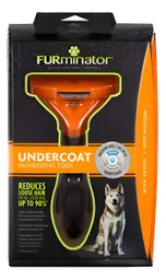 Furminator Deslanador Perro Mediano Pelo Corto Naranjo