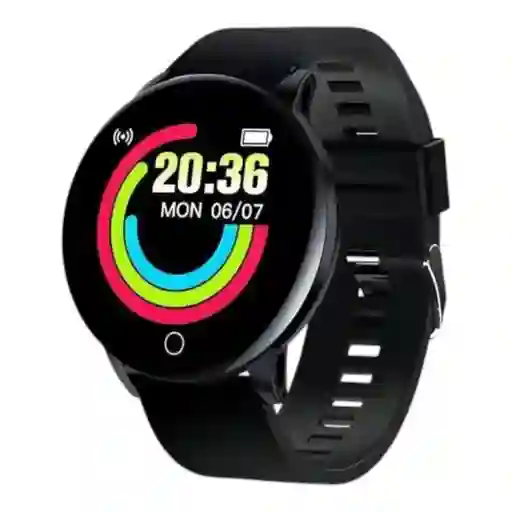 Smartwatch Redondo D18 Negro