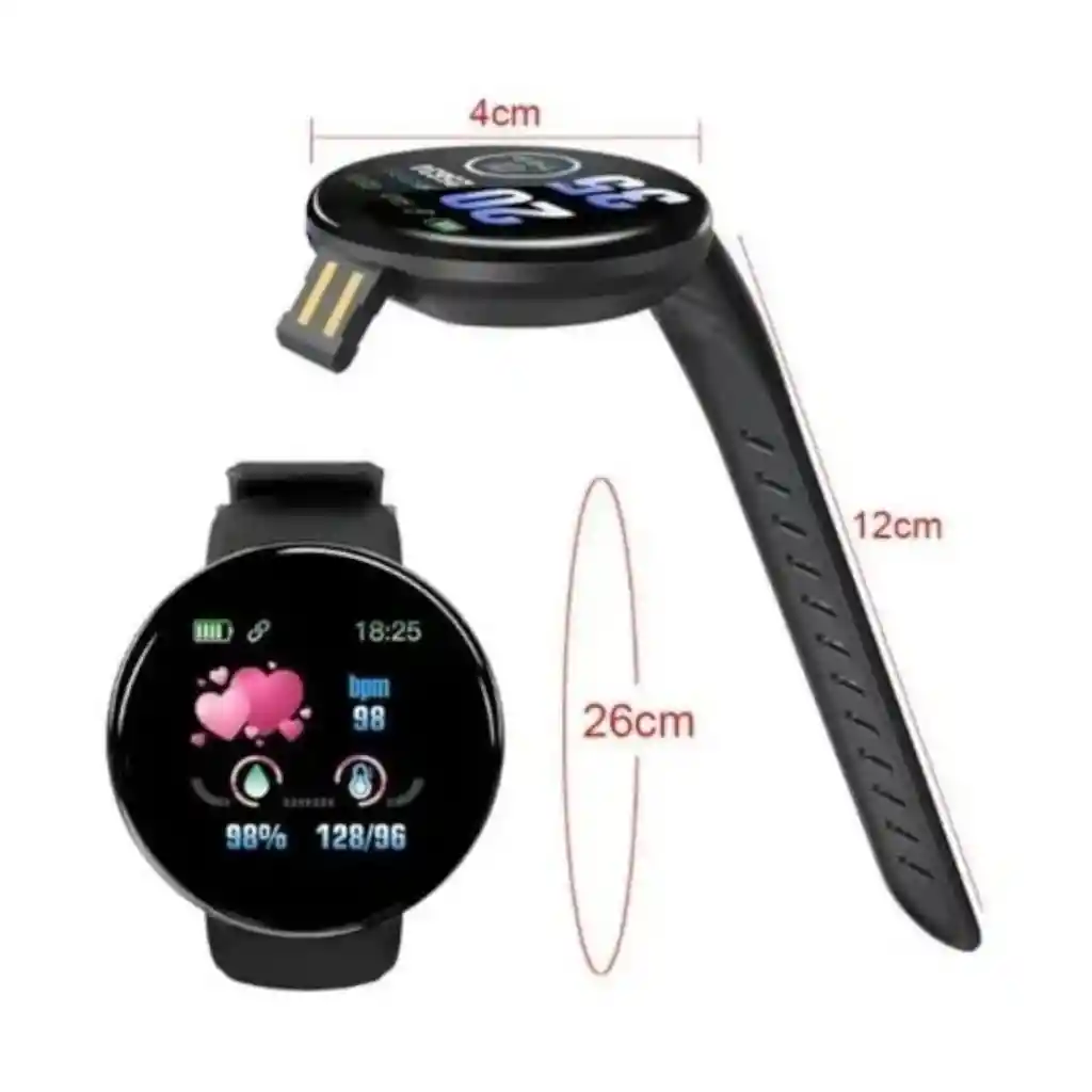 Smartwatch Redondo D18 Gris