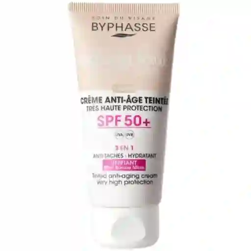 Byphasse Creme Anti Age Teintee Antimanchas Hydratante Light Spf 50 3 En 1