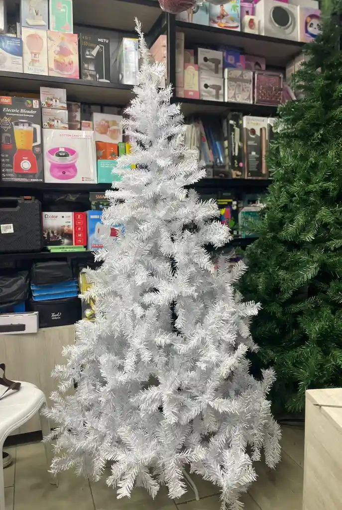 Arbol De Navidad Blanco 1.80 M De Alto 880 Ramas
