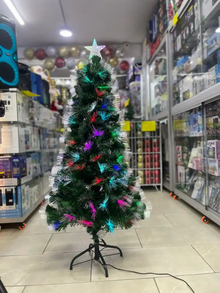 Arbol De Navidad 1.50m De Alto Con Luces