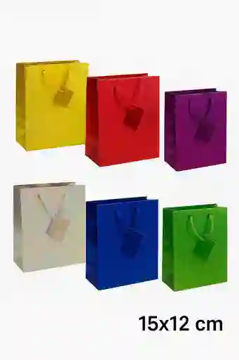 Bolsas De Regalo Metálicas 15x12 Cm (confirmar Color)