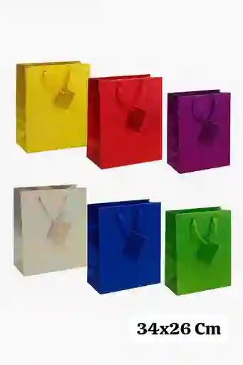 Bolsas De Regalo Metálicas 34x26 Cm (confirmar Color)