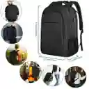 Bolso Morral Portatil Impermeable Unisex Usb 6 Bolsillos