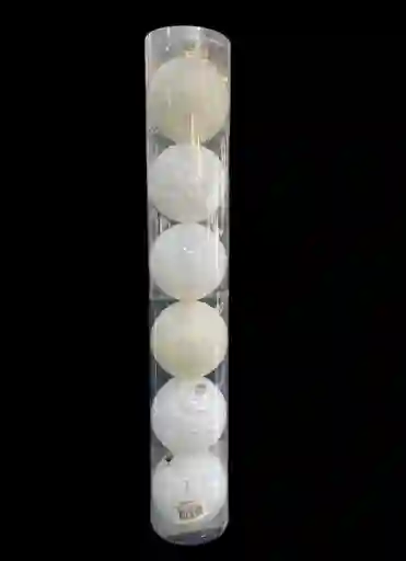 Bolas De Navidad 10 Cm X 6 Unidades Bolas Navideñas Decoracion Navideña