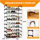 Organizador De Zapatos 8 Niveles Multifuncional