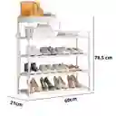 Organizador Multifuncional Zapatero Rack 5 Niveles Negro