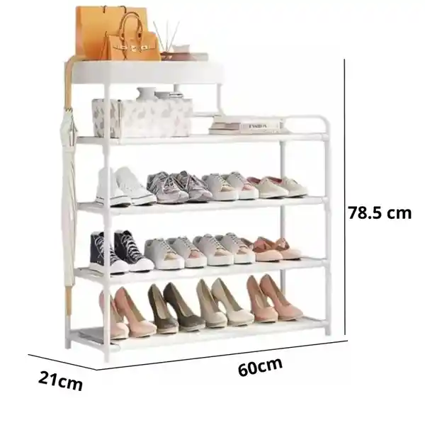 Organizador Multifuncional Zapatero Rack 5 Niveles Negro