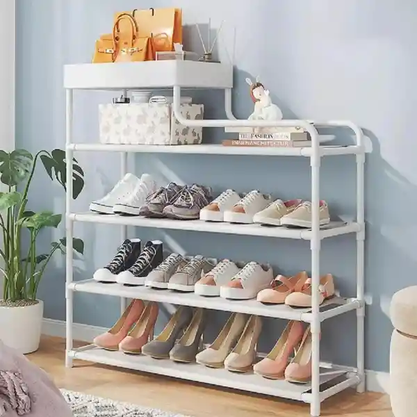 Organizador Multifuncional Zapatero Rack 5 Niveles Negro