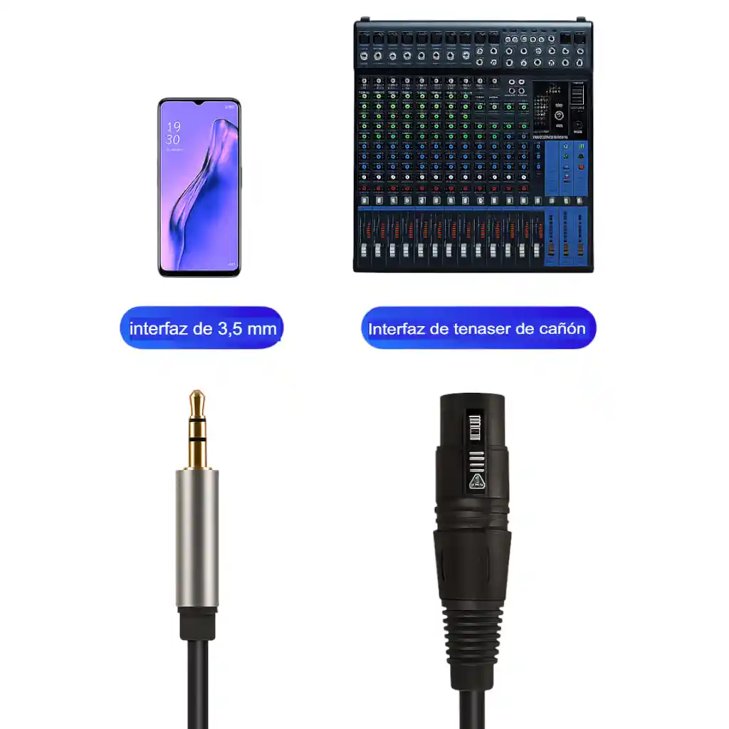 Cable De Audio Xlr A 3.5mm Estéreo Universal