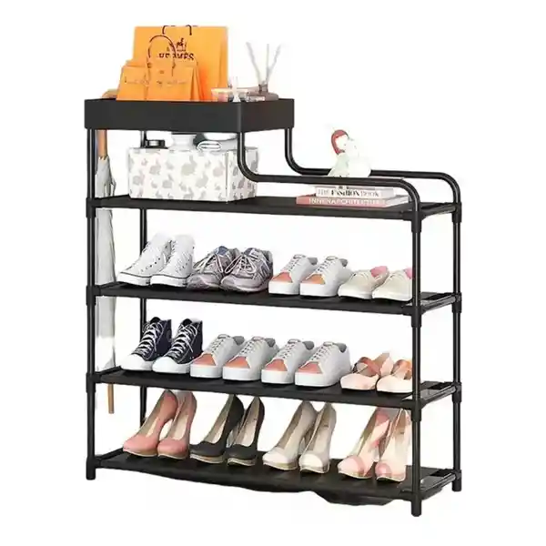 Organizador Multifuncional Zapatero Rack 5 Niveles Negro
