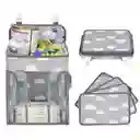 Organizador De Pañales Cuna De Bebes Corral Color Gris