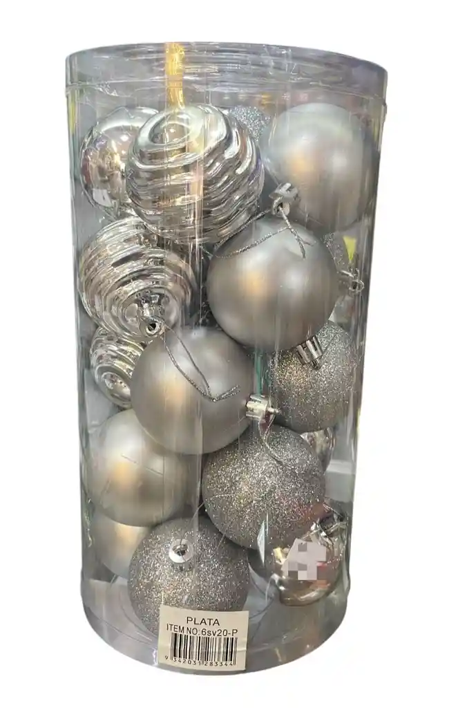 Bolas De Navidad 6 Cm X 20 Unidades Bolas Navideñas Decoracion Navideña