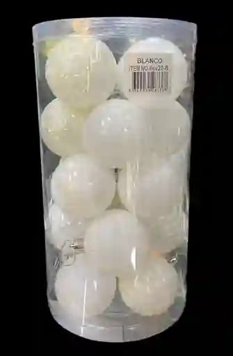 Bolas De Navidad 6 Cm X 20 Unidades Bolas Navideñas Decoracion Navideña