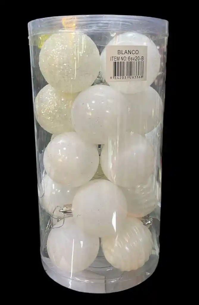 Bolas De Navidad 6 Cm X 20 Unidades Bolas Navideñas Decoracion Navideña