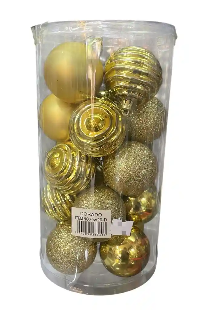 Bolas De Navidad 6 Cm X 20 Unidades Bolas Navideñas Decoracion Navideña