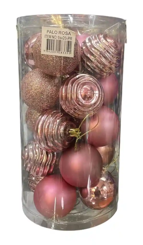 Bolas De Navidad 6 Cm X 20 Unidades Bolas Navideñas Decoracion Navideña