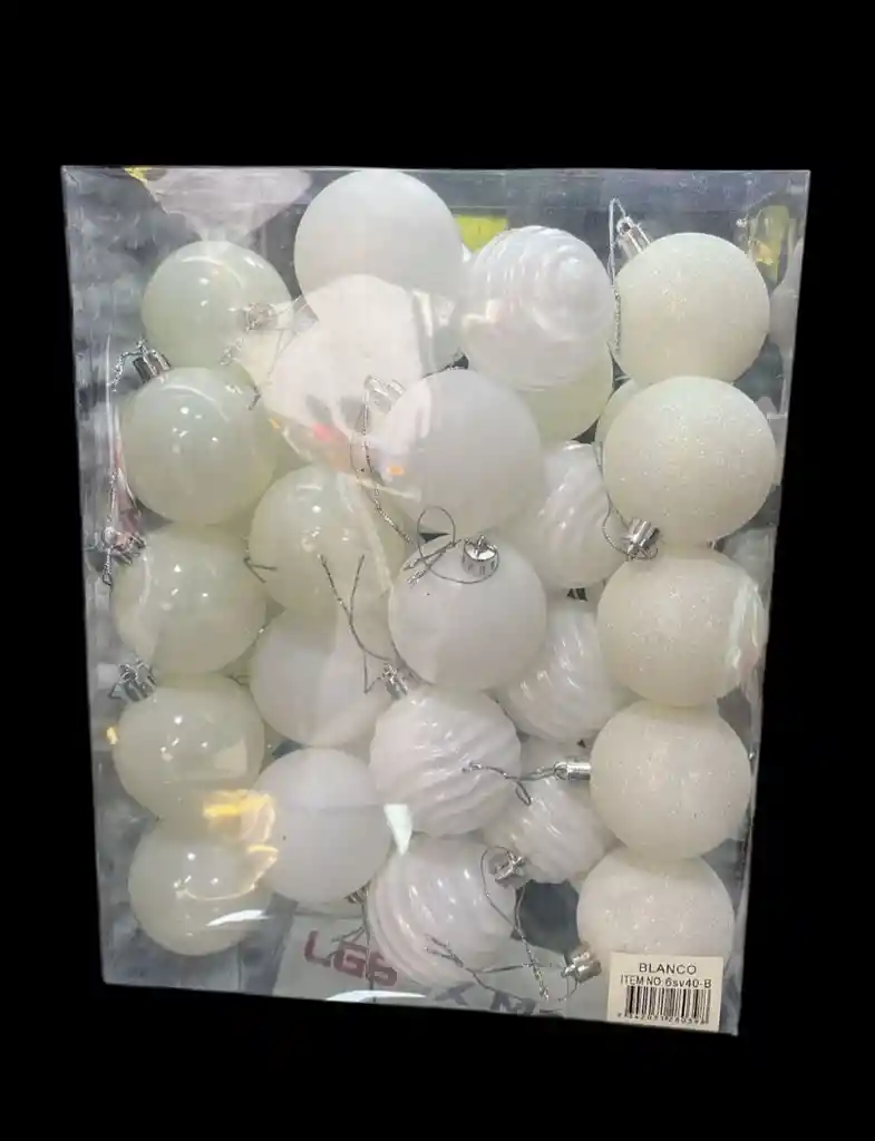 Bolas De Navidad 6 Cm X 40 Unidades Bolas Navideñas Decoracion Navideña