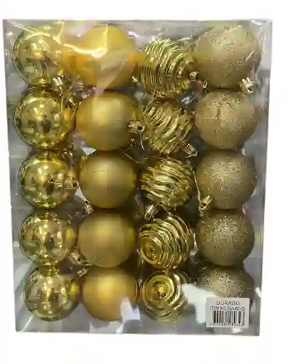 Bolas De Navidad 6 Cm X 40 Unidades Bolas Navideñas Decoracion Navideña