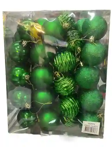 Bolas De Navidad 6 Cm X 40 Unidades Bolas Navideñas Decoracion Navideña