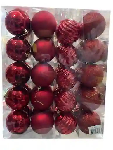 Bolas De Navidad 8 Cm X 40 Unidades Bolas Navideñas Decoracion Navideña