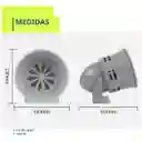 Sirena Metalica Alarma De Sonido Emergencia Bocina Industri Gris
