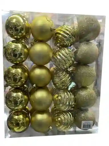 Bolas De Navidad 8 Cm X 40 Unidades Bolas Navideñas Decoracion Navideña