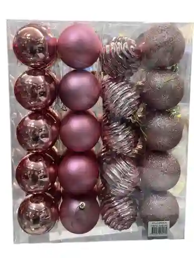 Bolas De Navidad 8 Cm X 40 Unidades Bolas Navideñas Decoracion Navideña